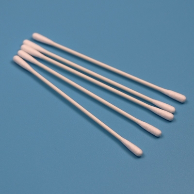 Un palo de papel ecológico de 3,2 mm, pequeñas puntas redondas de baño limpio, un pañuelo de algodón con doble cabeza