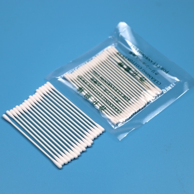 Un palo de papel ecológico de 3,2 mm, pequeñas puntas redondas de baño limpio, un pañuelo de algodón con doble cabeza