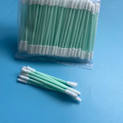 72 mm Swab de espuma de doble extremo - 3.8x3.4 mm Punta pequeña - para almohadillas de soldadura de PCB, pines de conectores y residuos de chips - 100 pcs