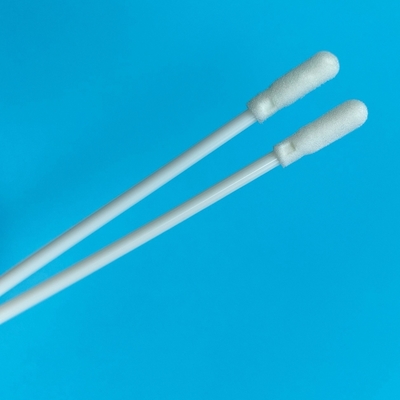 8 cm de espuma estéril de palo de PP con tubo de muestreo de superficie ambiental para laboratorio