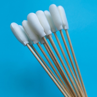 720 Cubierta de espuma de palo de madera biodegradable Swab de algodón aplicadores de limpieza de precisión Swab para laboratorios