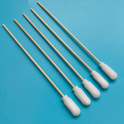 720 Cubierta de espuma de palo de madera biodegradable Swab de algodón aplicadores de limpieza de precisión Swab para laboratorios