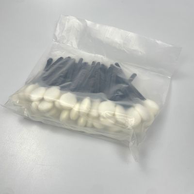 Multi-Purpose Round Head Foam Tip Swabs with 108mm Short Handle - 50-Pack for Precision Cleaning in Household, Medical & Industrial Applications