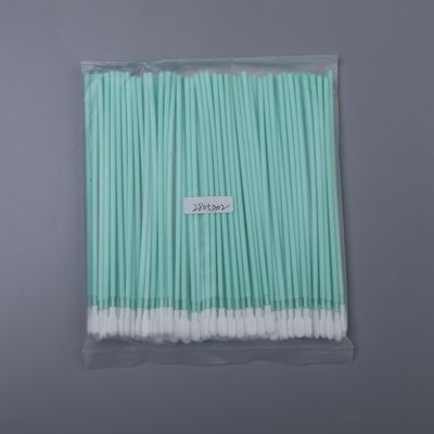 TX761 Cubierto de poliéster de sala limpia con punta libre de lingotes y mango de PP duradero para limpieza de PCB y lentes ópticos 6.6 pulgadas 100pcs