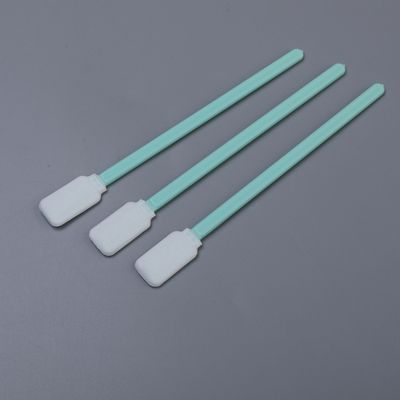 Swabs de punta de rectángulo industrial sin lino de poliéster de 5 pulgadas (TX714) para electrónica y limpieza