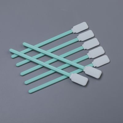 Swabs de punta de rectángulo industrial sin lino de poliéster de 5 pulgadas (TX714) para electrónica y limpieza