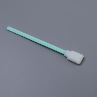 TX707 estilo de cabeza de la impresora limpieza del hisopo libre de mofeta punta de espuma de alta densidad PP mango de cuarto limpio esponja hisopo 128mm 50pcs paquete