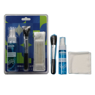 Toallitas de limpieza de microfibra portátiles 4 en 1, kit de limpieza de lentes para portátiles y pantallas con solución