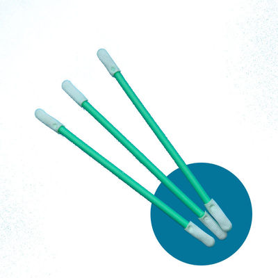 TX758 Swab de poliéster ESD de doble extremo libre de lingotes Precisión de sala limpia Swab detallado para eliminar el polvo