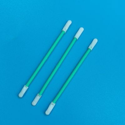 TX758 Swab de poliéster ESD de doble extremo libre de lingotes Precisión de sala limpia Swab detallado para eliminar el polvo