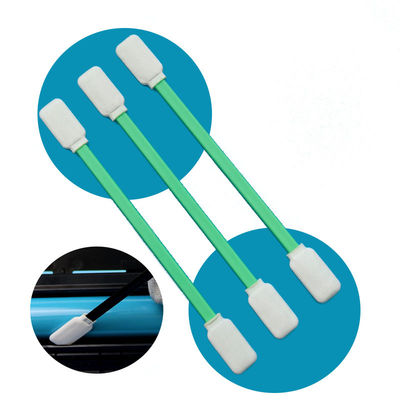 TX714 Lint Free Flat Square ESD Polyester Swab Limpieza de superficie de la habitación limpia Swab con doble cabeza
