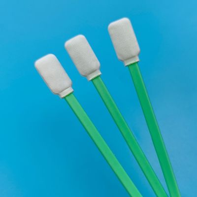 TX714 Lint Free Flat Square ESD Polyester Swab Limpieza de superficie de la habitación limpia Swab con doble cabeza