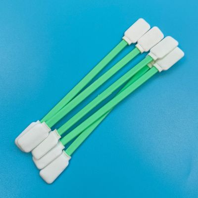 TX714 Lint Free Flat Square ESD Polyester Swab Limpieza de superficie de la habitación limpia Swab con doble cabeza