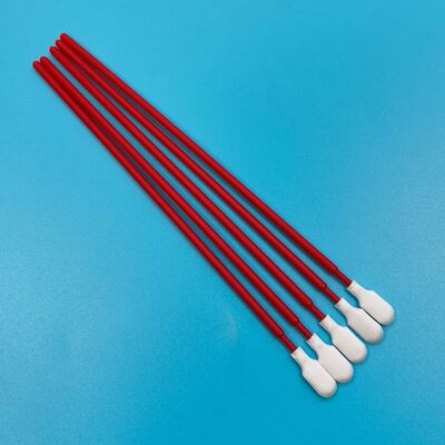 761 Lint Free Red Handle Swab de microfibra para limpieza de automóviles Swab detallado de cuarto limpio Swab de poliéster para limpieza de semiconductores