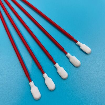 761 Lint Free Red Handle Swab de microfibra para limpieza de automóviles Swab detallado de cuarto limpio Swab de poliéster para limpieza de semiconductores