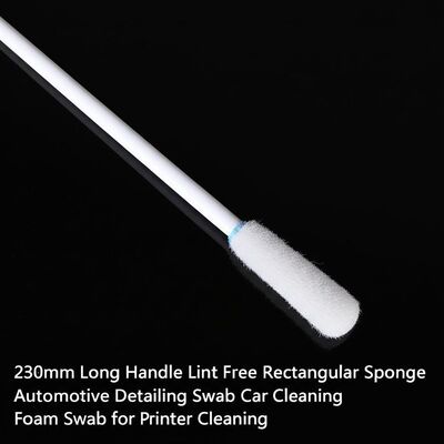 230 mm de mango largo Lint libre Esponja rectangular Automotriz detallado Swab limpieza de automóviles Esponja de espuma para limpieza de impresoras