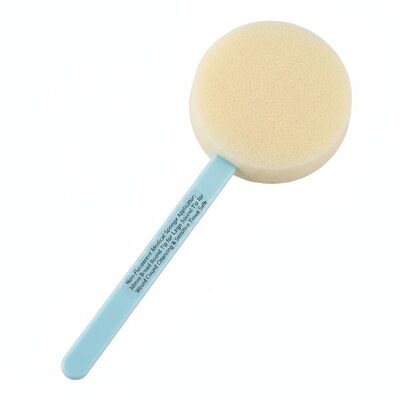 Non-Fluorescent Medical Sponge Applicator: 30mm Broad Round Tip for Large Surface Wound Cleansing & Sensitive Tissue Safe
