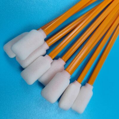 712A Lint Free Orange Stick Esponja Swab detallado de sala de limpieza Swab rectangular de espuma para limpieza de impresoras