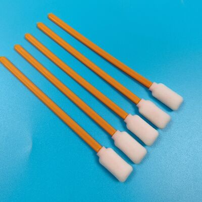 712A Lint Free Orange Stick Esponja Swab detallado de sala de limpieza Swab rectangular de espuma para limpieza de impresoras