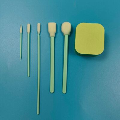 Kit de hisopo para detalles de microesponja con mango verde portátil, kit de hisopo de limpieza de precisión, equipo de limpieza de coche