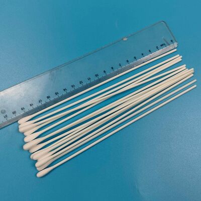Bastoncillo de algodón desechable Extra largo, hisopo de algodón resistente a productos químicos, Qtips para laboratorio, 20cm