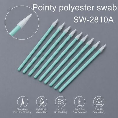 Cubierta de poliéster de punto afilado para electrónica Lente óptica PCB Limpieza de huecos del teclado Alta absorción 75 mm