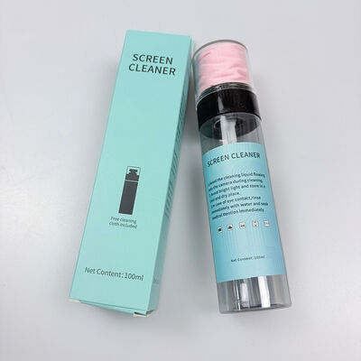 Spray limpiador de pantalla con toallitas de microfibra: seguro para lentes y dispositivos electrónicos en tamaños de 30/60/80/100/120 ml