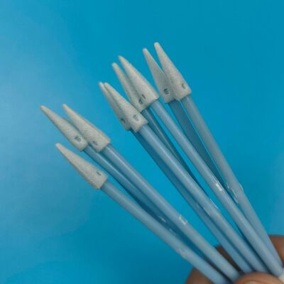 Mango azul sin pelusa, miniesponja puntiaguda de 3,6mm, hisopo para limpieza de automóviles, hisopo para detalles, limpieza de precisión, hisopo de espuma ESD para sala limpia