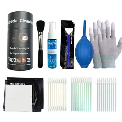 Hisopo con Sensor de microfibra profesional nueve en uno, pulverizador de limpieza de pantalla, Kit de limpieza de lentes, Kit de limpieza de cámara con soplador Ari
