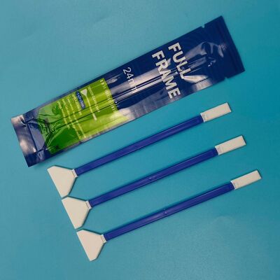 Swab de microfibra de 24 mm en forma de V con doble extremo de cámara de limpieza Swab de marco completo Swab de sensor Swab detallado