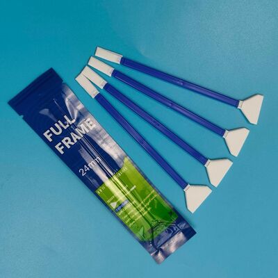 Swab de microfibra de 24 mm en forma de V con doble extremo de cámara de limpieza Swab de marco completo Swab de sensor Swab detallado