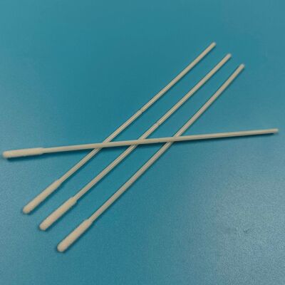 Hisopo nasal de nailon flocado fuerte ABS envuelto individualmente estéril, hisopo de muestreo de prueba de gripe, hisopo de recolección de muestras bucales