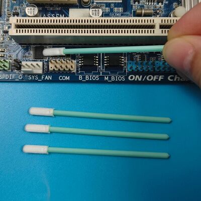 Hisopo plano pequeño sin pelusa TX758 para sala blanca, limpieza de semiconductores, hisopo de poliéster ESD, hisopo de limpieza de precisión