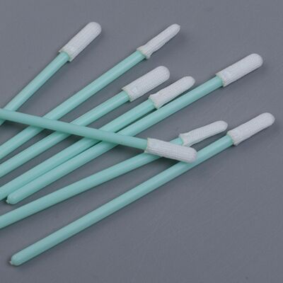 70 mm Swab de poliéster de cabeza pequeña - punta ultra delgada de 2 mm - para flujo de PCB, pasta de soldadura, pines de conector y ranuras de sensores - 100 pcs