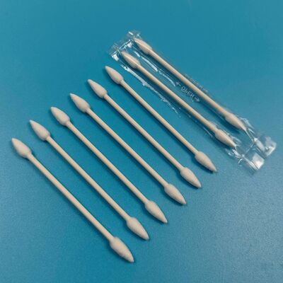 4.5mm Biodegradable Paper Stick Double Ended Pointed Qtips Makeup Removing Cotton Bud Swab for Personal Care