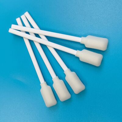 Disposable White PP Stick Rectangular 1ml Sponge Stick for Clinical Skin Cleaning Wound Cleaning Foam Swab Applicator