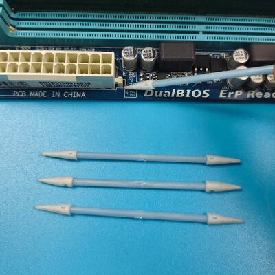 Blue Handle Double Ended Mini Pointed Foam Swabs Lint Free Detailing Cleaning Swabs for Electronics ESD Cleanroom Swab 750