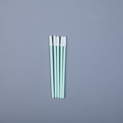 El palillo micro de las esponjas de algodón de TX743B, tela limpia el palillo verde principal blanco