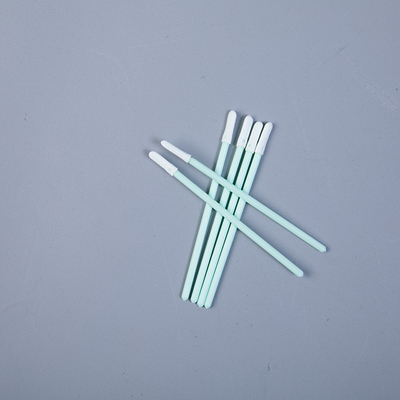 El palillo micro de las esponjas de algodón de TX743B, tela limpia el palillo verde principal blanco