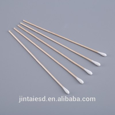 Esponjas de algodón largas de madera del palillo de la disposición, esponjas de algodón medicinales estéril