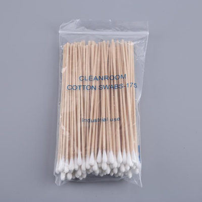 Esponjas de algodón de madera del palillo del hogar, 100 PC/esponjas de algodón cosméticas del bolso