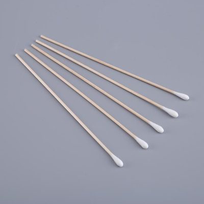 Esponjas de algodón de madera del palillo del hogar, 100 PC/esponjas de algodón cosméticas del bolso