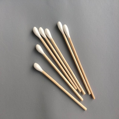 Esponjas de algodón de madera largas no estériles disponibles 100 PC/bolso para el hospital