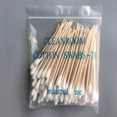 Esponjas de algodón de madera largas no estériles disponibles 100 PC/bolso para el hospital