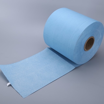 Rollo azul amistoso del papel de la limpieza de Eco, toalla de papel industrial Rolls 25 x 37 cm