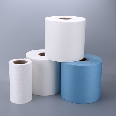 Rollo azul amistoso del papel de la limpieza de Eco, toalla de papel industrial Rolls 25 x 37 cm