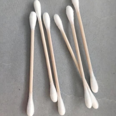 Esponja de bambú de madera disponible de los brotes del algodón 100pcs
