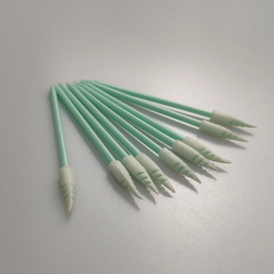 Los PP libres de polvo pegan espiral de la esponja de la espuma del recinto limpio señalaron la cabeza
