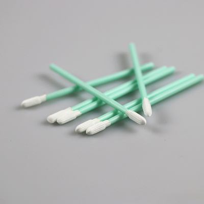 Esponjas disponibles del poliéster de la manija verde industrial de la fabricación de China para la electrónica