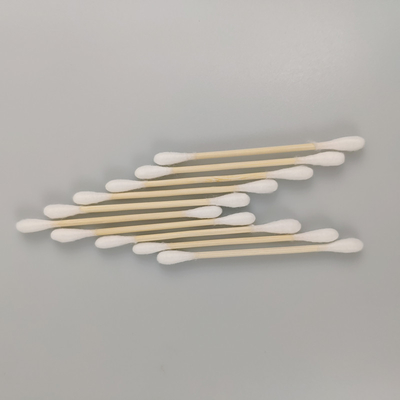Brotes 75m m de bambú biodegradables del algodón de las cabezas dobles